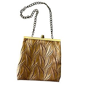 Gunne Sax party gold metallic little purse clutch